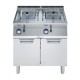 Газов фритюрник 2х7 л върху шкаф Electrolux