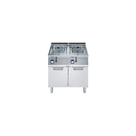Газов фритюрник 2х7 л върху шкаф Electrolux