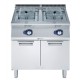 Газов фритюрник 2х15 л върху шкаф Electrolux
