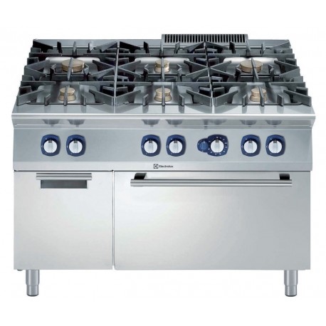 Газова печка 6 горелки + газ. фурна, Electrolux