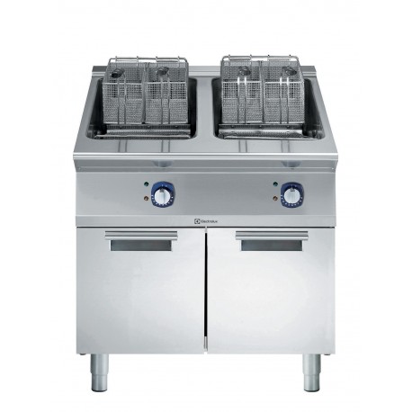 Ел. фритюрник 2х18 л върху шкаф Electrolux